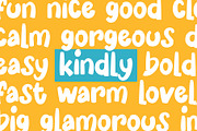 Blue Cheries - Fun Display Font, a Sans Serif Font by erlosDESIGN (Thumbnail 6 of 10)