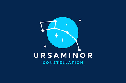 Ursa Minor Star Constellation Logo, a Branding & Logo Template by VSTRD TYPEWORKS