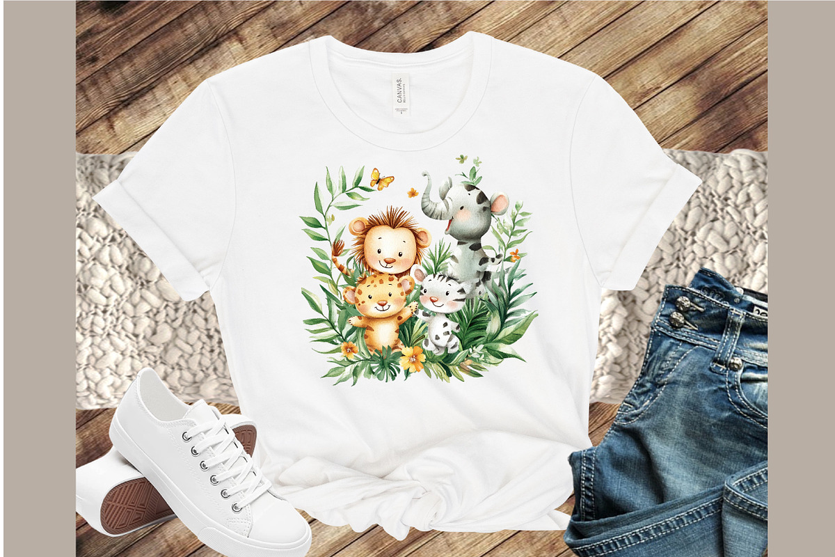 Safari Animals Clipart Jungle Animal, an Illustration by Sublimation Artist (Photo 4 of 6)
