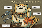 Procreate vintage ink comic brush, a Brush Add-On by ProcreateiBox (Thumbnail 4 of 8)