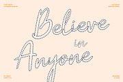 CS Soraya Dashed, a Script Font by Craft Supply Co. (Thumbnail 2 of 8)