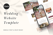 Vintage Merlot Wedding Website Canva, a Landing Page Template by batang (Thumbnail 1 of 4)