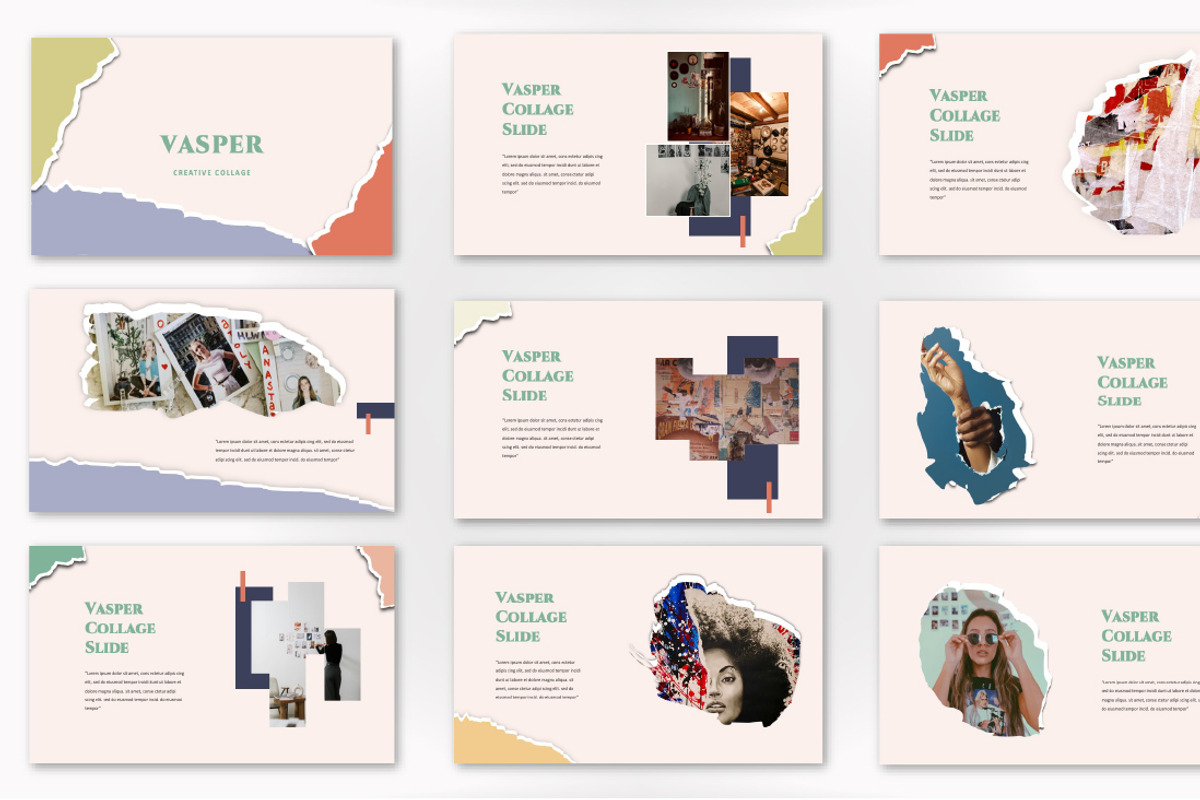 Vasper Collage PowerPoint, a Presentation Template by Overcloud (Photo 2 of 4)