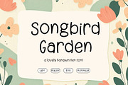 Songbird Garden - Handwritten Font, a Handwritten Font by Kaya Fonts (Thumbnail 1 of 35)
