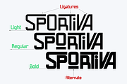 Sportiva - Modern Sport Font, a Sans Serif Font by Brown Cupple (Thumbnail 2 of 9)