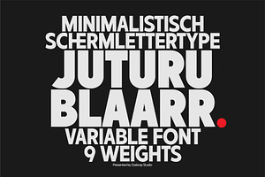 Juturu Blaarr - Clean Geometric Font