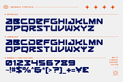 Ariovex - Futuristic Display Font, a Sans Serif Font by figuree studio (Thumbnail 6 of 8)