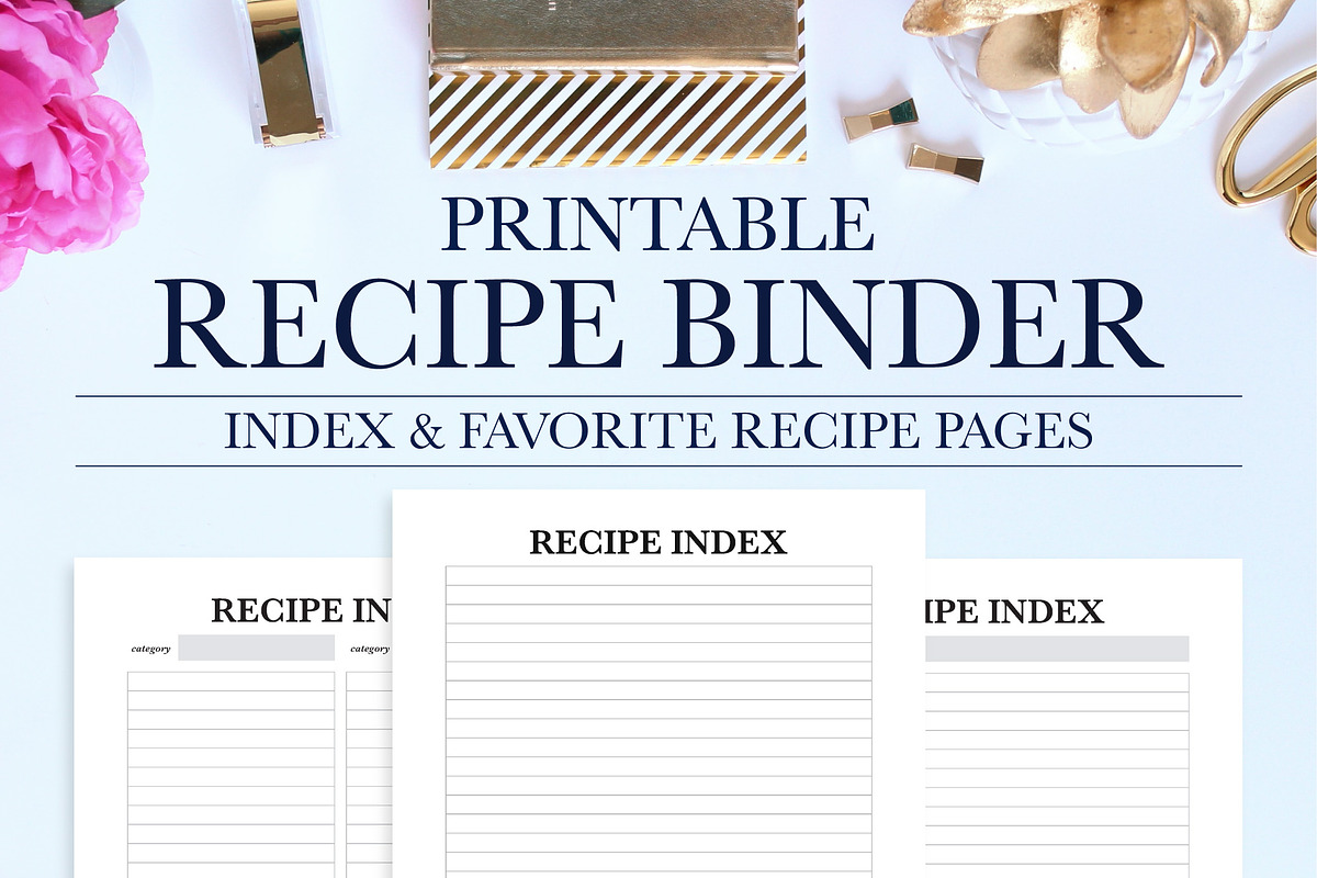 Recipe Binder Printable Kit, a Stationery Template by Jessica Marie Design (Photo 5 of 5)