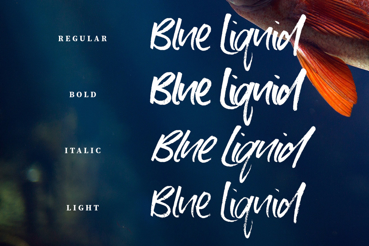 Blue Liquid Marker Font, a Font by Creativeqube Design (Photo 13 of 13)