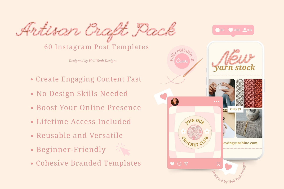 Artisan Craft Insta Story Templates, a Social Media Template by Hell Yeah Designs (Photo 5 of 9)