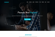 SaaS & Digital Marketing Agency HTML, a Bootstrap Template by Themeplaza (Thumbnail 1 of 3)