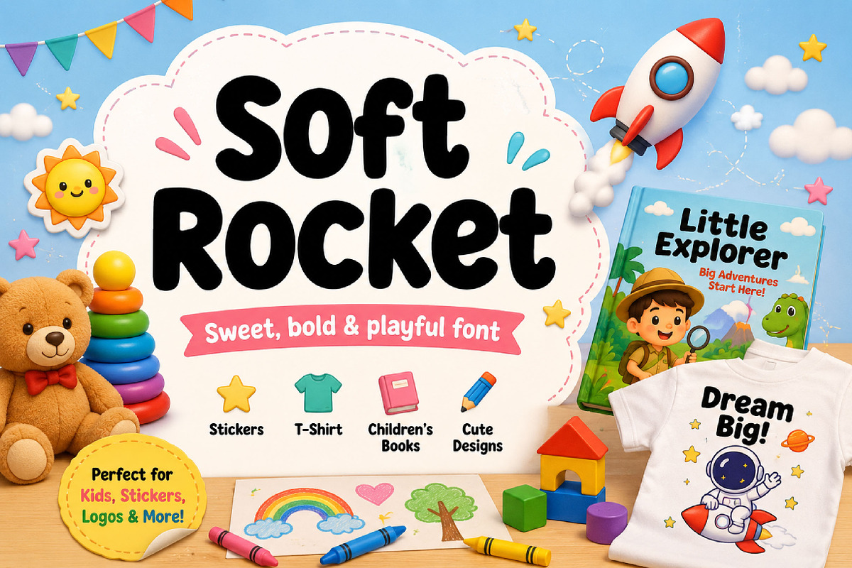 Soft Rocket, a Slab Serif Font by Wow Magic (Photo 1 of 4)