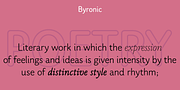 Byronic, a Sans Serif Font by Alan Meeks Collection (Thumbnail 2 of 6)