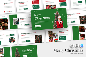 Merry Christmas - Keynote Template, a Presentation Template by Iqsiart Studio