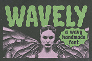 Wavely a Wavy Handmade Font, a Handwritten Font by Honestype (Thumbnail 1 of 9)