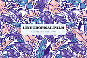 Tropical Hand Drawn, Palm Prints, a Pattern Graphic by ASTUDIO (Thumbnail 5 of 7)