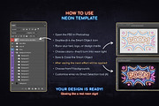 Custom Neon Sign Photoshop Mockup, a Mockup by Andrew Skoch Design (Thumbnail 8 of 11)
