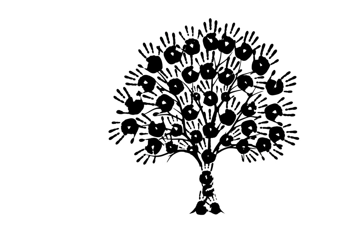 family handprint tree silhouette, an Illustration by Amazin_art (Photo 5 of 29)