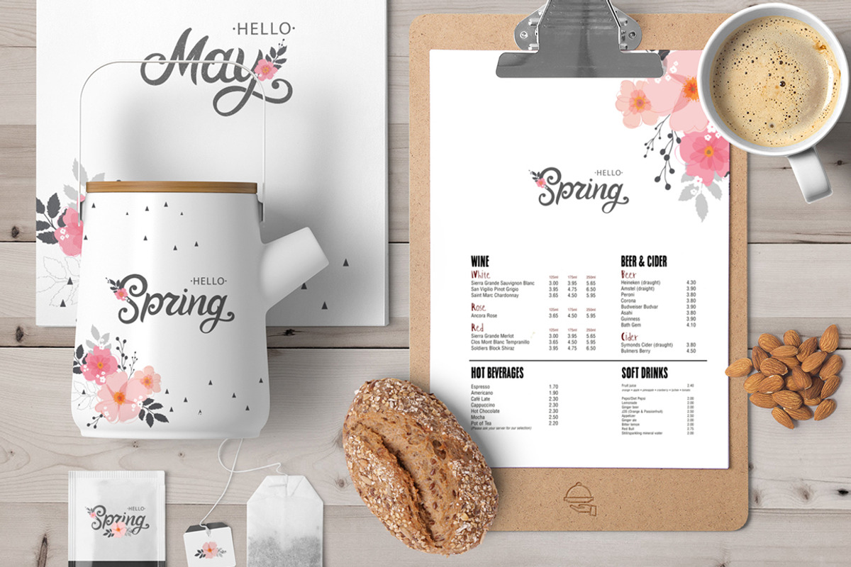 Spring Set - templates, lettering..., a Poster Template by Anna's Lettering (Photo 7 of 7)