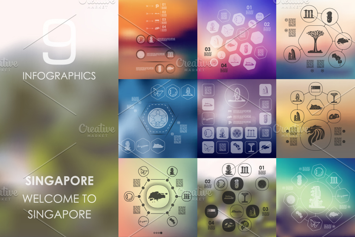900 infographics. Library, a Presentation Template by Palau (Photo 6 of 6)