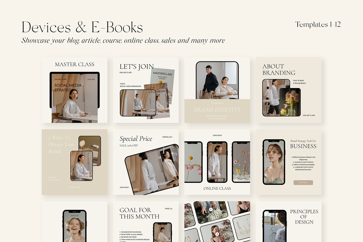 Muse Social Media Pack Canva, a Social Media Template by Feel This (Photo 8 of 32)