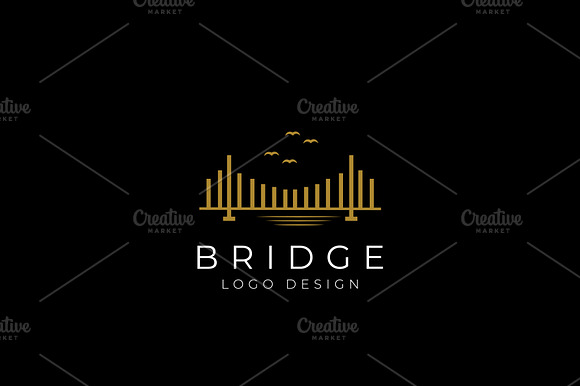 Minimalist Bridge Logo Design preview 3