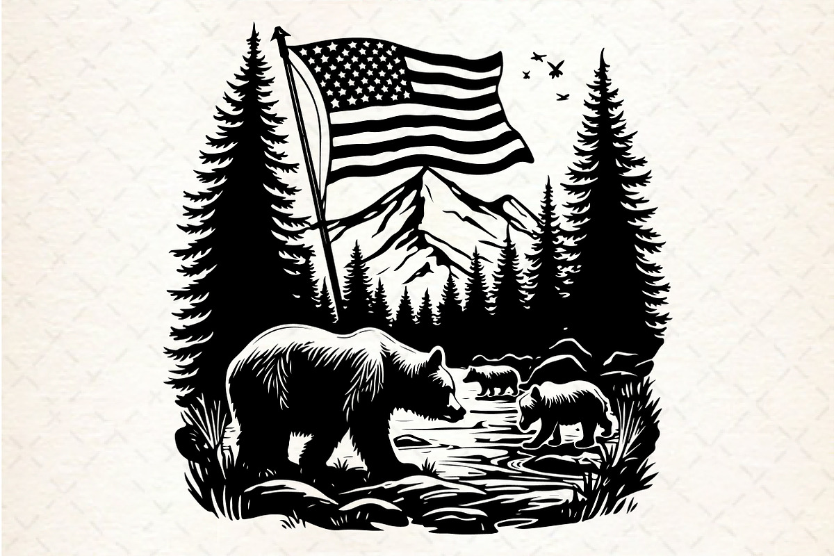 Mountain SVG, Mama Bear SVG  You w, an Illustration by Rose Art (Photo 7 of 7)