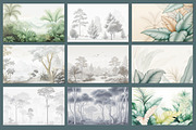 Abstract Forest Art Wallpaper Set, an Illustration by fei long (Thumbnail 9 of 10)