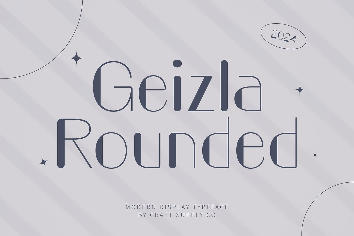 Geizla Rounded, a Serif Font by Craft Supply Co. (Photo 1 of 8)