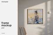 Square 1x1 Living Room Frame Mockup, a Household Mockup by mockupize (Thumbnail 1 of 7)
