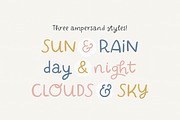 Rainbows | fun handwritten font, a Script Font by Point and Poem (Thumbnail 4 of 6)