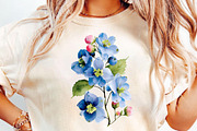 Pastel Garden Watercolor Flowers, an Illustration by DreamCafeArt (Thumbnail 5 of 6)