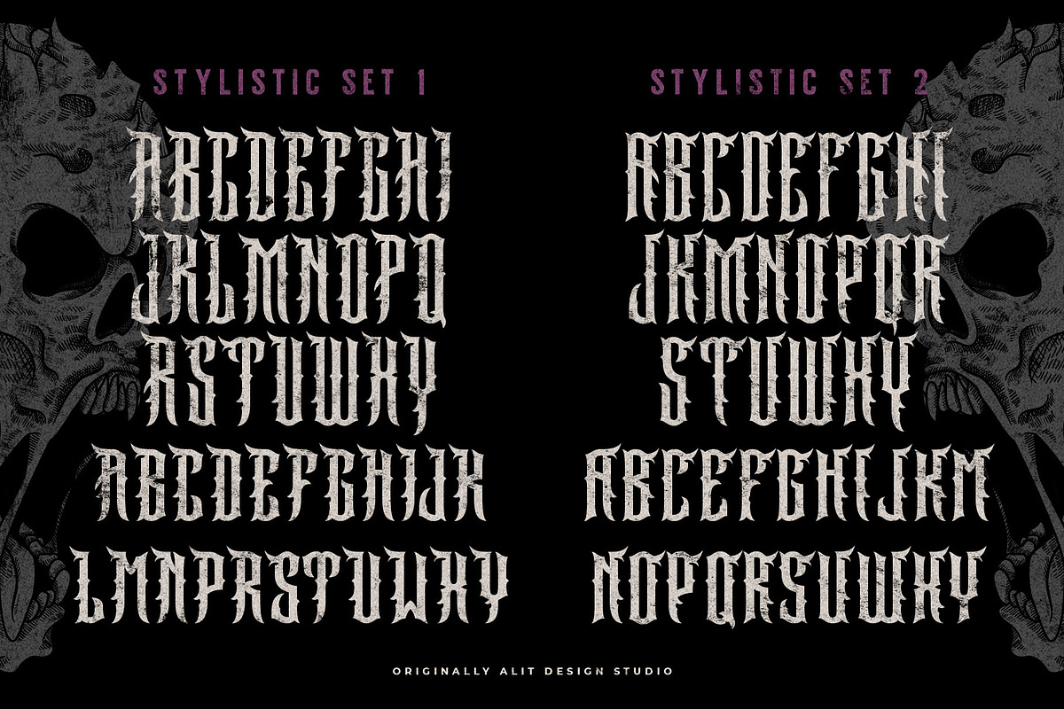 Darksad Typeface, a Blackletter Font by alit design (Photo 4 of 20)