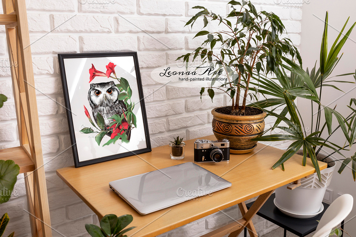 Lovely Owl, an Illustration by Leonaa art (Photo 7 of 7)