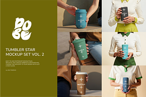 Tumbler Star Mockup Set - Vol 2, a Packaging Mockup by DOBE Studio