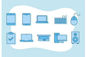 laptop devices digital, a Technology Illustration by studiogstock