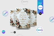 Christmas Wedding Invitation Flyer, a Flyer Template by Aam360 (Thumbnail 5 of 5)