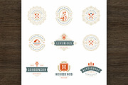 36 Restaurant Logos and Badges, a Branding & Logo Template by Vasya Kobelev (Thumbnail 8 of 19)