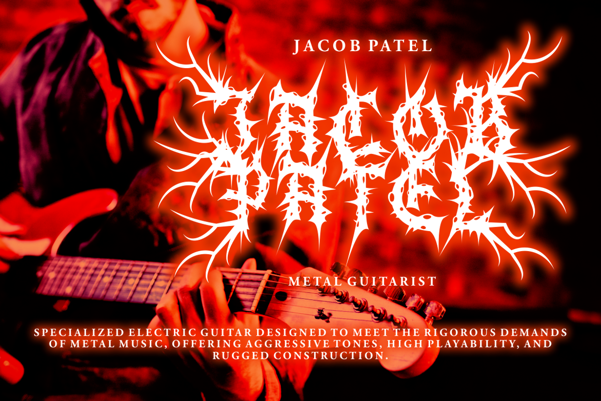Silent Scream - Metal Font, a Blackletter Font by PutraCetol Studio (Photo 7 of 11)