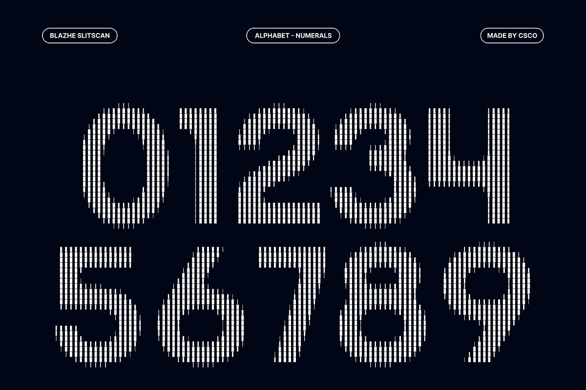 Blazhe Slitscan, a Sans Serif Font by Craft Supply Co. (Photo 4 of 8)