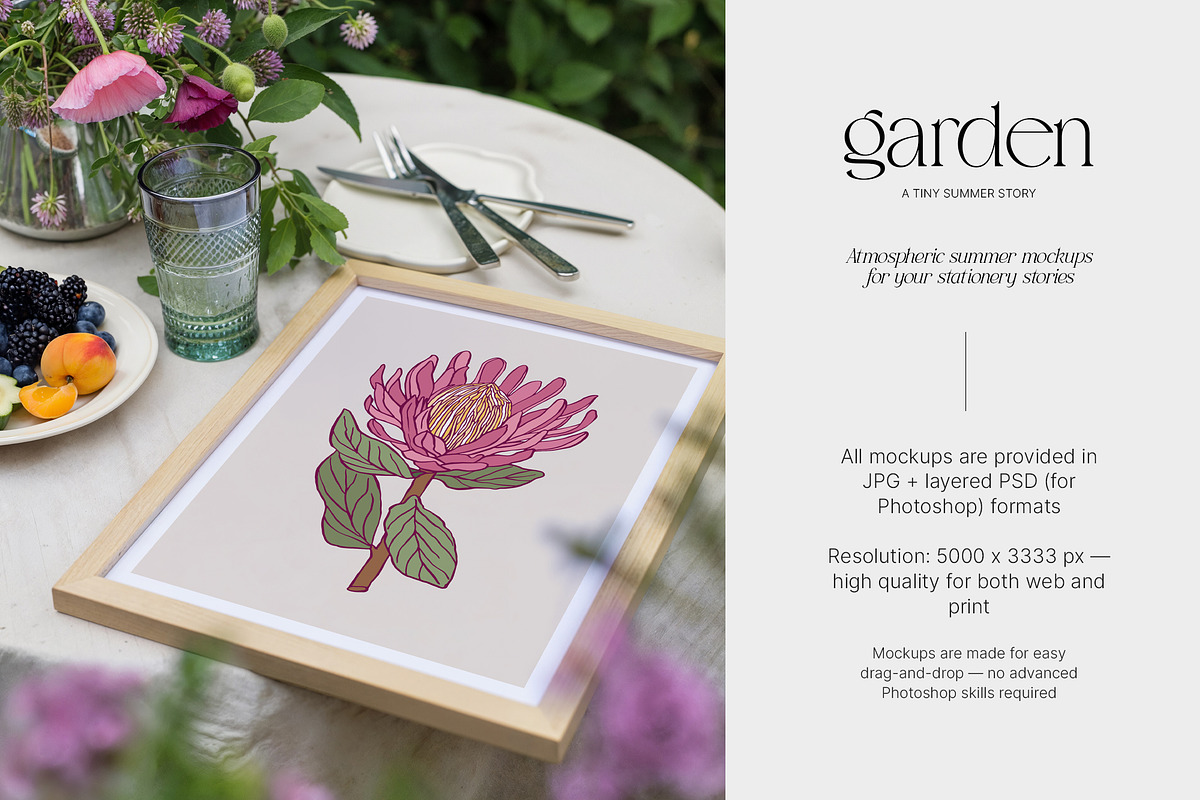 Garden - 45 Stationery Summer Mockup, a Product Mockup by Muse Mockups (Photo 5 of 18)