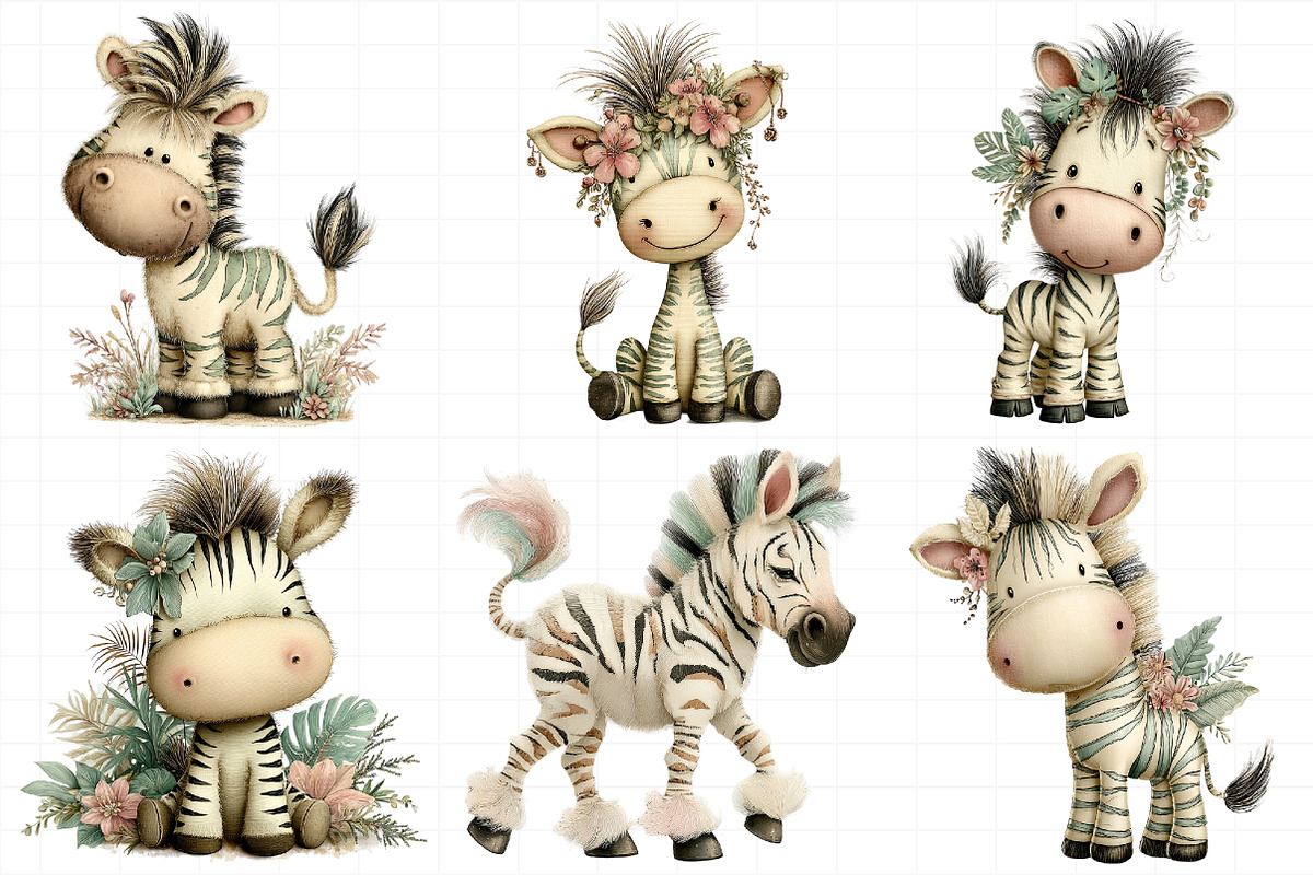 Creation Zebra Harmony Clipart, an Illustration by Daily.Designs (Photo 7 of 8)
