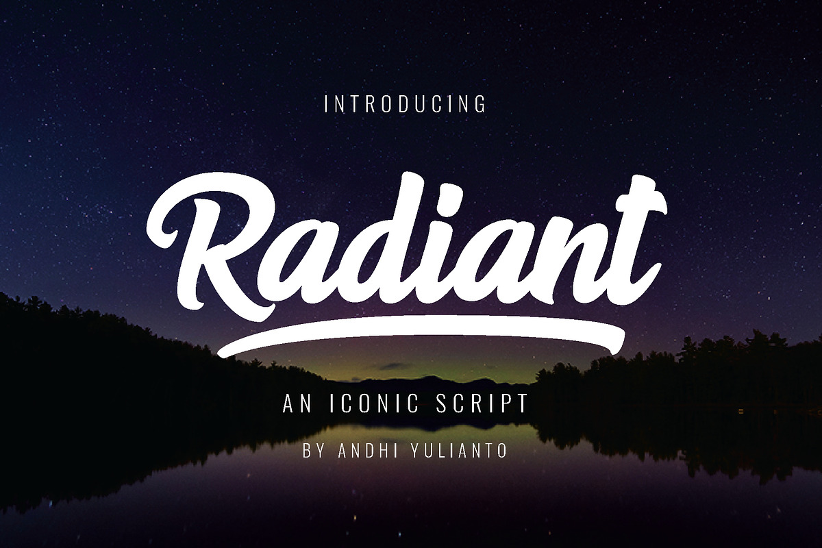 Radiant Script the bold iconic Font