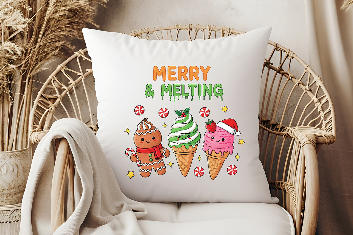 Merry & Melting Christmas Ice Cream, an Illustration by Libby Wishes (Photo 4 of 6)