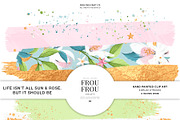 Summer Gold Floral Brush Strokes, an Illustration by Frou Fou Craft (Thumbnail 1 of 3)