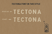 Tectona - Font & Extras!, a Sans Serif Font by Localmad (Thumbnail 2 of 9)