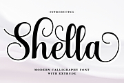 Shella Script, a Script Font by Madjack.font (Thumbnail 1 of 10)