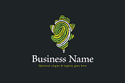 Fingerprint Leaf Custom Logo, a Branding & Logo Template by ARTE MIGUEL (Thumbnail 2 of 3)