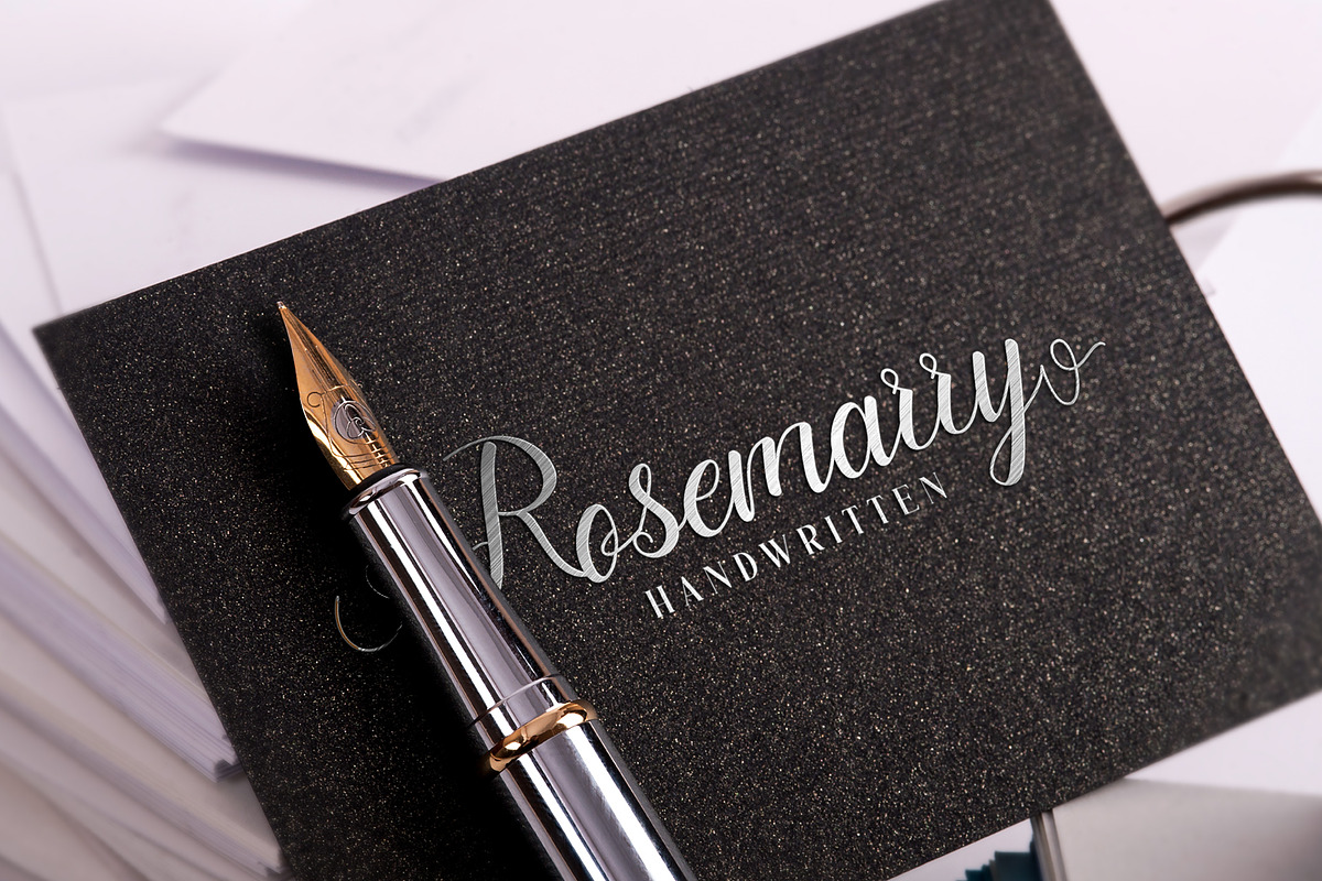 Rosemarry Handwritten Script, a Script Font by Rocket Template (Photo 5 of 8)