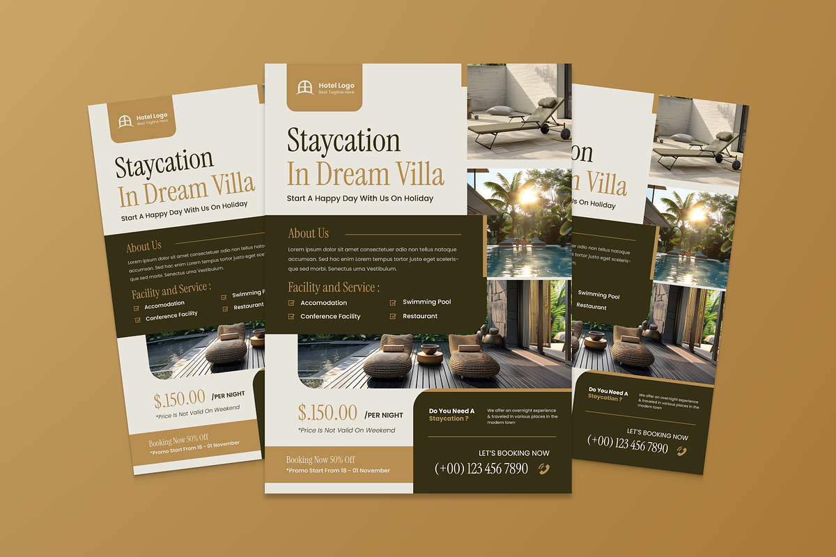 Luxury Villa Promotion Flyer, a Flyer Template by MMPixelCraft (Photo 3 of 5)